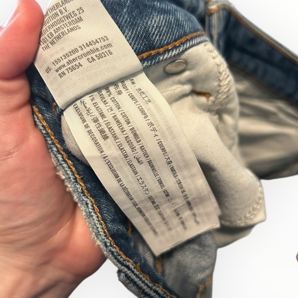 Abercrombie & Fitch The Skinny High Rise Medium Wash Jeans Size 30/10 Long - Picture 11 of 13